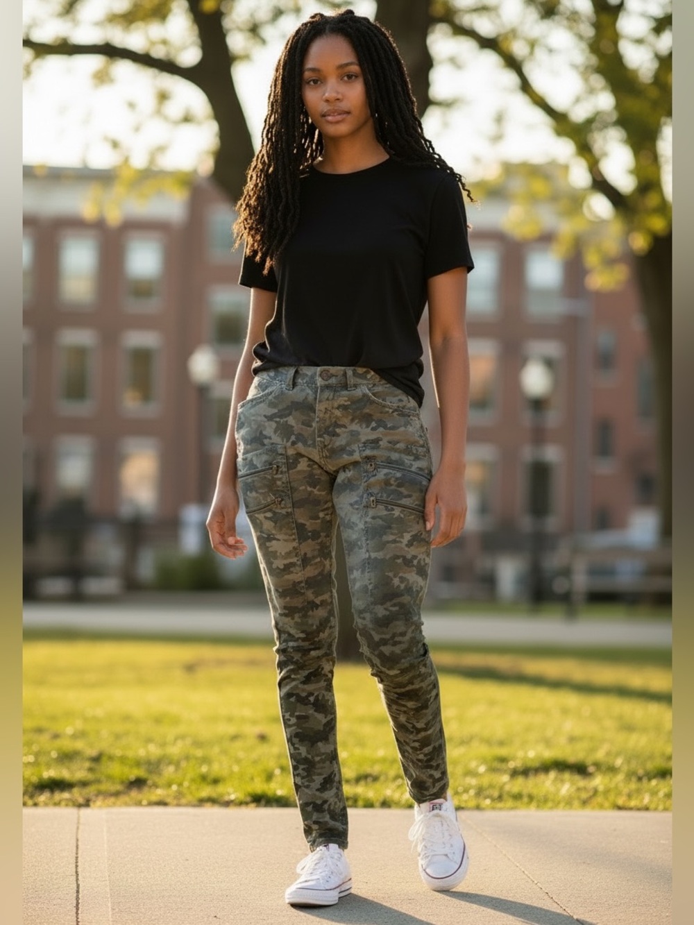 Blank NYC Camo Zip Pocket Utility Pants NWT(A)